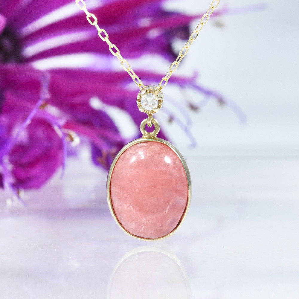 K10 ロードクロサイト ダイヤ ペンダント CJ073CIBSN