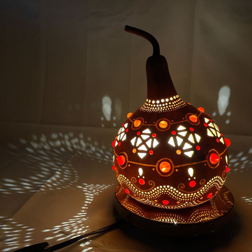 ひょうたんランプ《夕暮れスライム》 スタンドライト・テーブルランプ