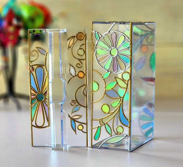 Order :Glass art paper towel case "Feast of light" 第8張的照片