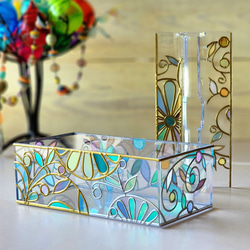 Order :Glass art paper towel case "Feast of light" 第9張的照片