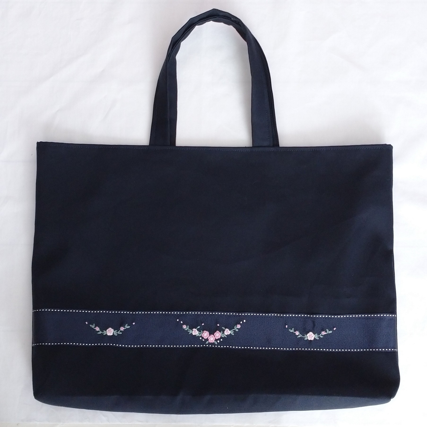 ＊刺繍のお色選べます＊ レッスンバッグ  たっぷりバリオン 4,250円