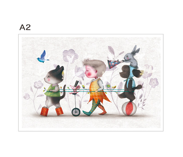 「Creema限定」選べるポストカード3枚［アンティークA２］ 2枚目の画像