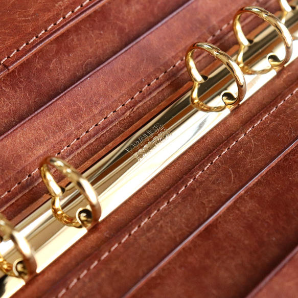 システム手帳 / Black × Brown【ブライドルレザー】 また