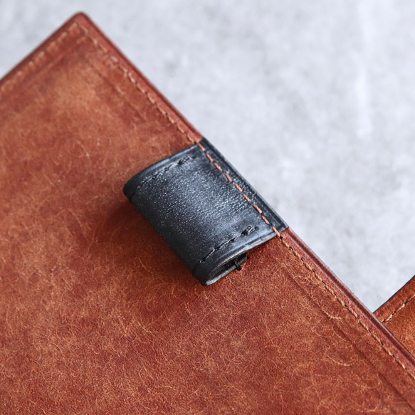 システム手帳 / Black × Brown【ブライドルレザー】 また