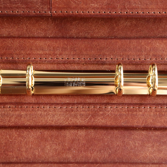 システム手帳 / Black × Brown【ブライドルレザー】 また