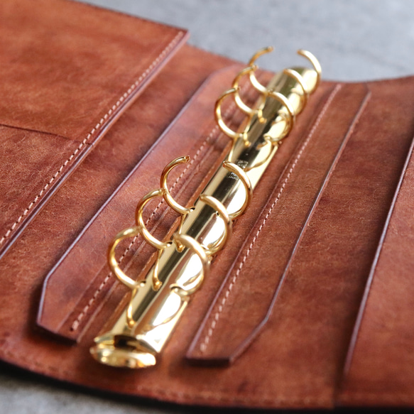 システム手帳 / Black × Brown【ブライドルレザー】 また