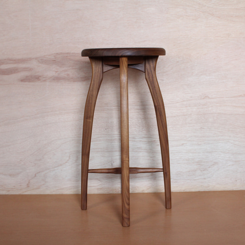 ブラックウォールナット無垢 スツール