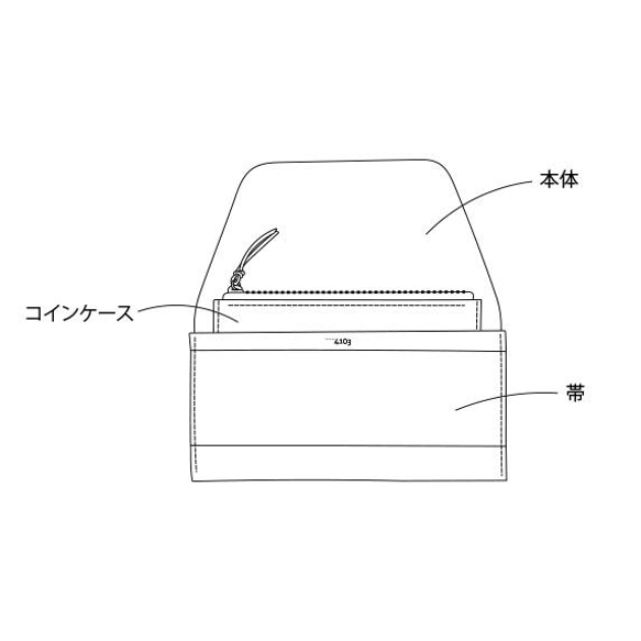 [訂製產品] 帶角撐長錢包/顏色訂購 第7張的照片