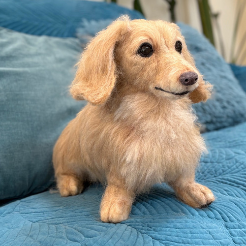 羊毛フェルト　ミニチュアダックス　犬 羊毛フェルト 犬 ダックスフンド 犬フィギュア ダックス ダックス