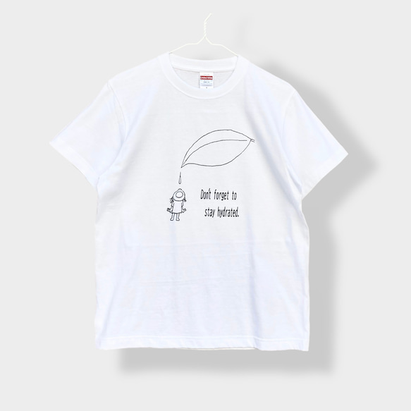Tシャツ「水分補給を忘れずに」３カラー 2枚目の画像