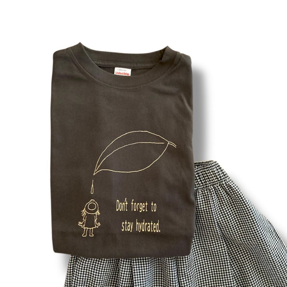Tシャツ「水分補給を忘れずに」３カラー 6枚目の画像