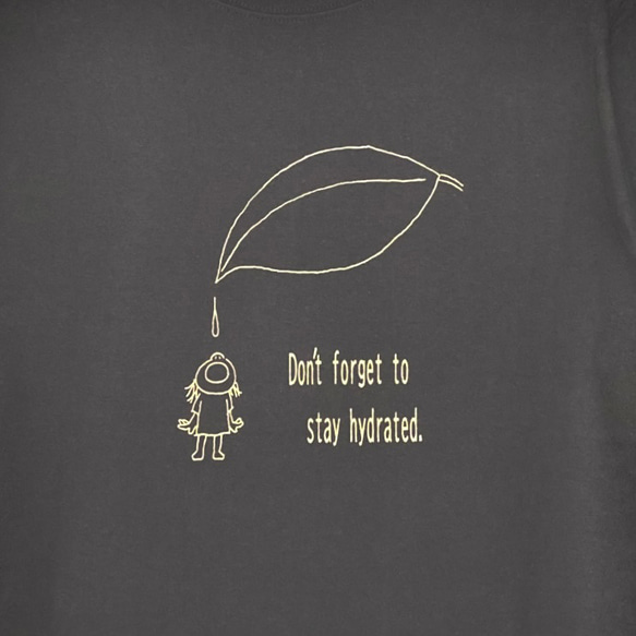 Tシャツ「水分補給を忘れずに」３カラー 9枚目の画像