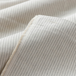 自然素材 綿 コットン100％カーテン モダンストライプ「レインアイボリー」カーテン ナチュラルカーテン 6枚目の画像