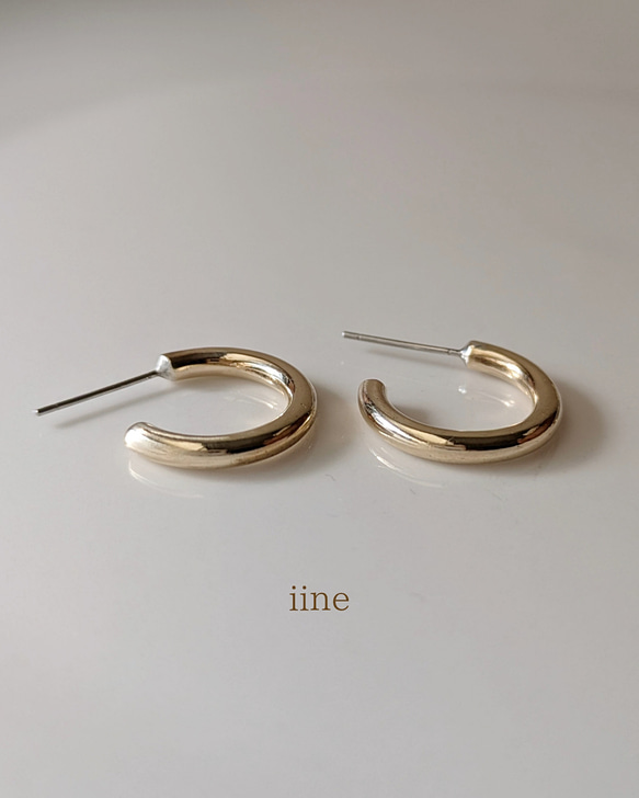 Sサイズ】万能フープ*真鍮ベーシックフープピアス*ユニセックス*選べる