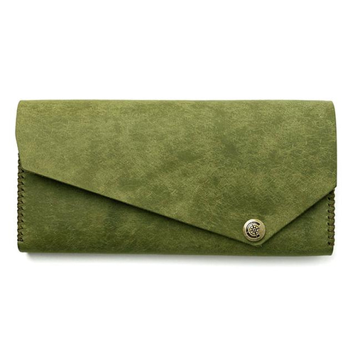 ☆ラッピング無料プエブロレザー長財布 [オリーブ] / Long Wallet III