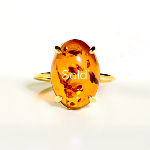 【大人気】ポーランド　万博　琥珀　リングS&A シルバー925 12号 大人気】ポーランド 万博 琥珀 リングS&A シルバー925 12号 大人気