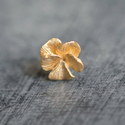 三色堇耳環 第6張的照片