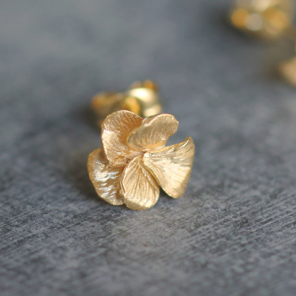 三色堇耳環 第7張的照片