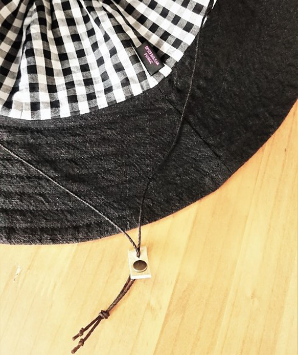 シンプルハット : 綿麻【ブラック】 9枚目の画像