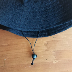 シンプルハット : 綿麻【ブラック】 11枚目の画像