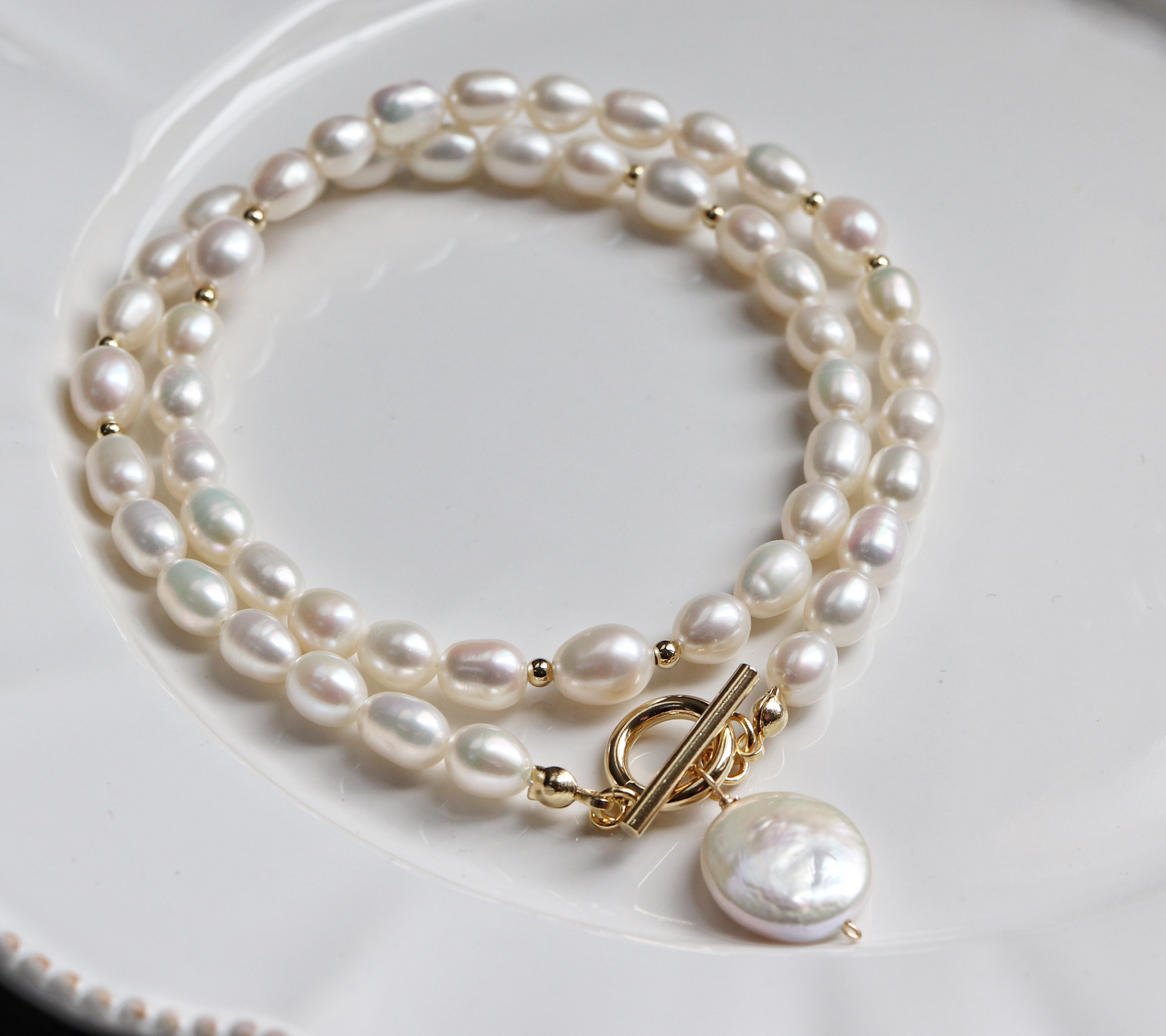 淡水パール マルカートネックレス