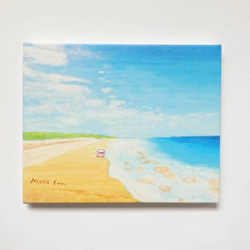 海と空の風景 油絵　ハンドメイド　インテリア　キャンバス　風景画　海　朝日 海と空の風景 油絵 ハンドメイド インテリア キャンバス 風景画