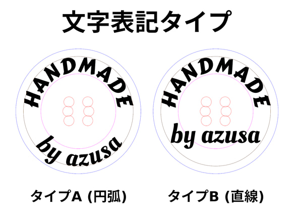 アクリル レーザー彫刻 裏彫り 透明ボタン 名入れ カスタマイズ 直径15～50mm 7枚目の画像