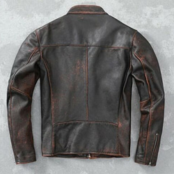 牛革アンティークライダージャケット Cow Leather Antique Jacket 2枚目の画像