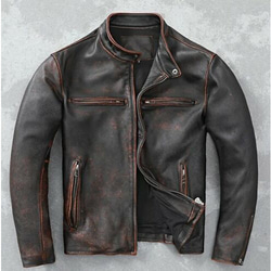 牛革アンティークライダージャケット Cow Leather Antique Jacket 1枚目の画像