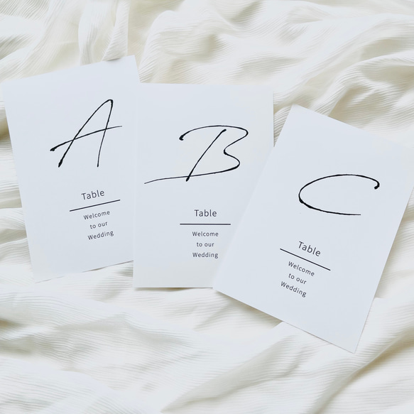 結婚式アイテム　テーブルナンバー 結婚式♡テーブルナンバー 7卓分♡名入れ♡オーダー その他ペーパー