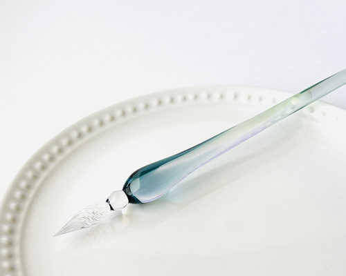 森に吹く風のガラスペン(細字) ペン・筆記用具 硝子工房きつねらんぷ