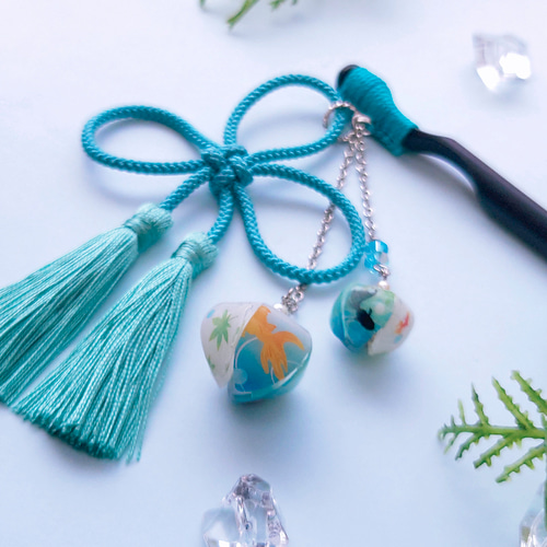 和柄鬼灯-金魚-の木製かんざし かんざし をりをり-woriwori- 通販