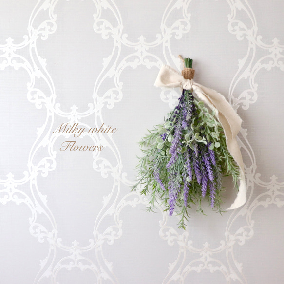 送料無料】☆ラベンダーとローズマリーとユーカリの爽やかスワッグ