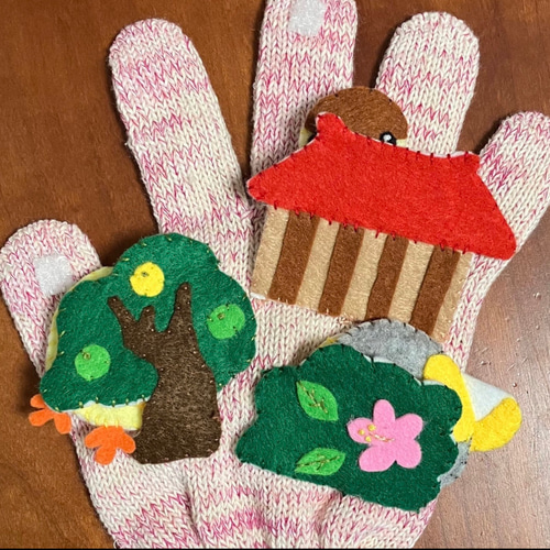 かわいいかくれんぼ/手袋シアター 雑貨・その他 muru shop 通販