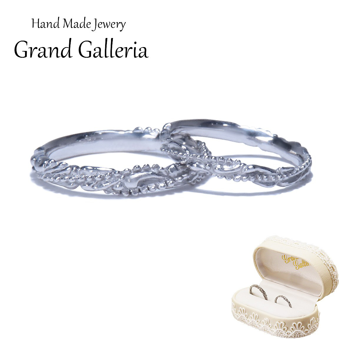 pt900 プラチナ唐草リング 【刻印無料】 結婚指輪 マリッジリング 結婚 結婚式 マリッジ ペア リング 指輪 ペア