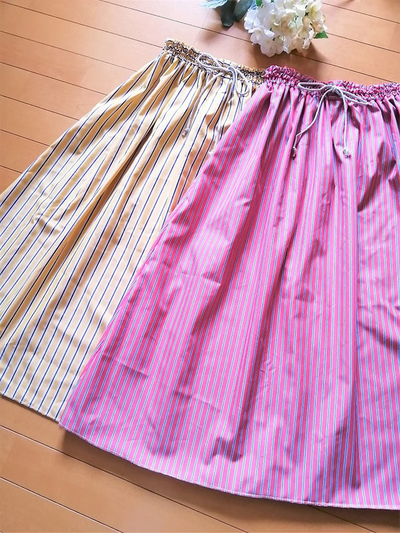 Creema限定選べる夏の福袋☆「フレンチＴシャツＭ」＋「ギャザースカート　フリー」 10枚目の画像