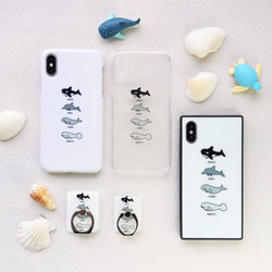 【iPhone・android対応】海の生き物たち　シャチ・イルカ・ジュゴン・マナティ【軽くて丈夫なハードケース】 9枚目の画像