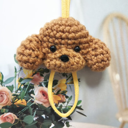 あみぐるみ キーカバー トイプードル キーケース mikan-ya 通販