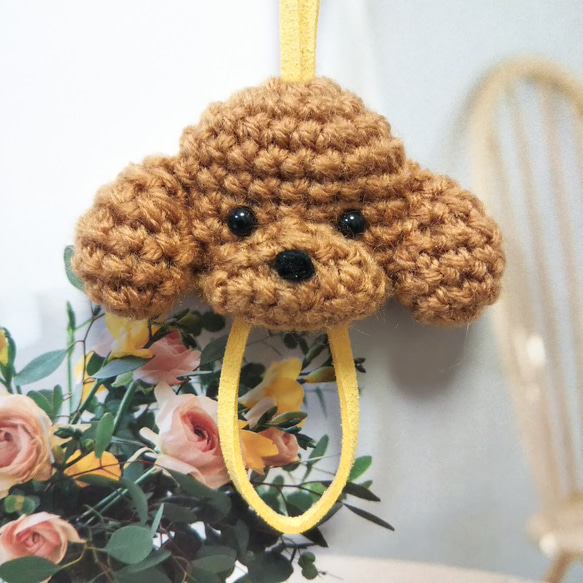 あみぐるみ キーカバー トイプードル キーケース mikan-ya 通販