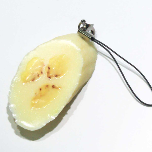 食べちゃいそうな バナナ スライス 食品サンプル キーホルダー ストラップ マグネット ブローチ ヘアゴム 13枚目の画像