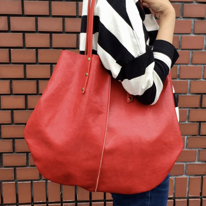 LIT1103 コルドレザーしずくトートバッグ　日本製