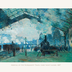 サン＝ラザール駅、ノルマンディーからの列車 アートポスター 名画 絵画 風景画 ポスター アートパネル 特大 AP228 5枚目の画像