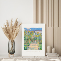 ヴェトゥイユのモネの庭 アートポスター ひまわり 夏 名画 絵画 風景画 ポスター アートパネル 特大 AP221 2枚目の画像