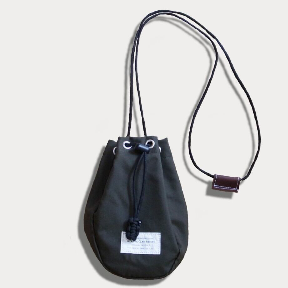 "Re;make" Czech Army cloth Drawstring Poach -small