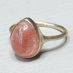 苺のしずく＊strawberry quartz K10 ring 11枚目の画像