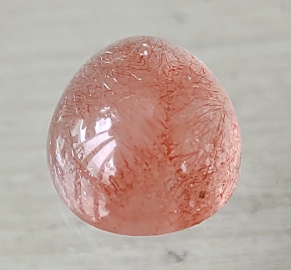 苺のしずく＊strawberry quartz K10 ring 18枚目の画像