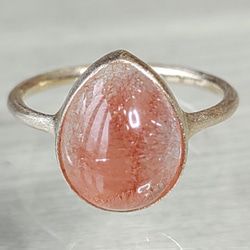 苺のしずく＊strawberry quartz K10 ring 9枚目の画像