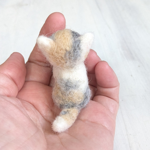 ハンドメイド　手作り　ぬいぐるみ　猫　子猫　三毛猫　パステル三毛猫　一点限定 a5d0c402a611ea1788c661fcaacd46