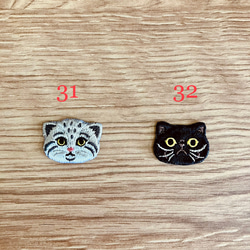 晴れやかブルー ☆* 猫さん刺繍泉州ハンカチタオル2枚セット 14枚目の画像