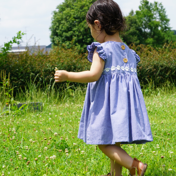 [再販][人気]　白いお花のサマーワンピース 4枚目の画像